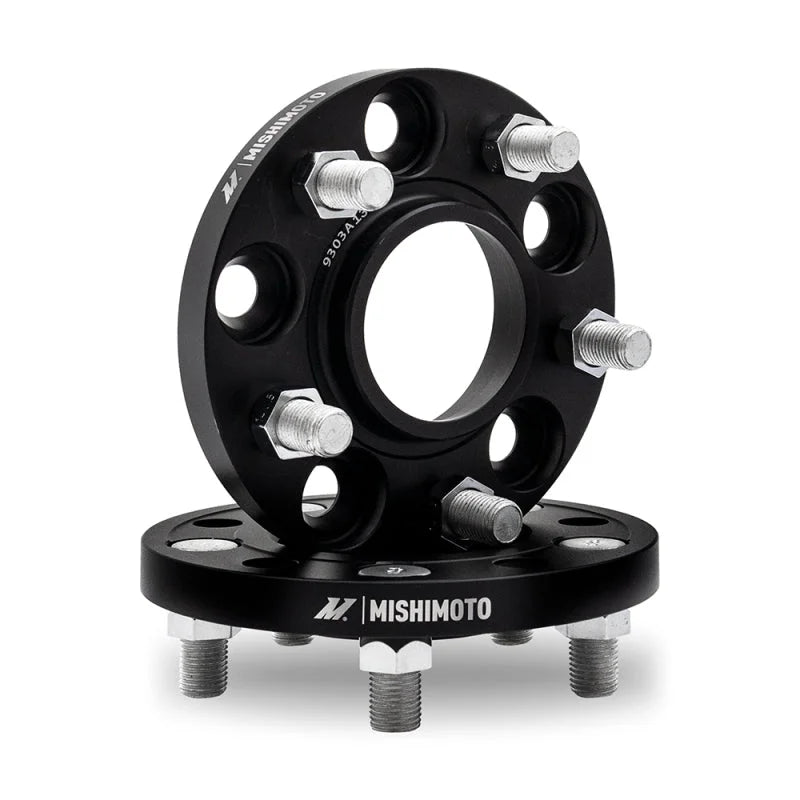 Mishimoto Wheel Spacers - 5x114.3 - 66.1 - 40 - M12 - Black - Main Product View