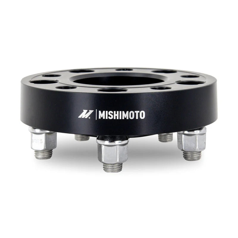 Mishimoto Wheel Spacers - 5x120 - 67.1 - 25 - M14 - Black - Side View