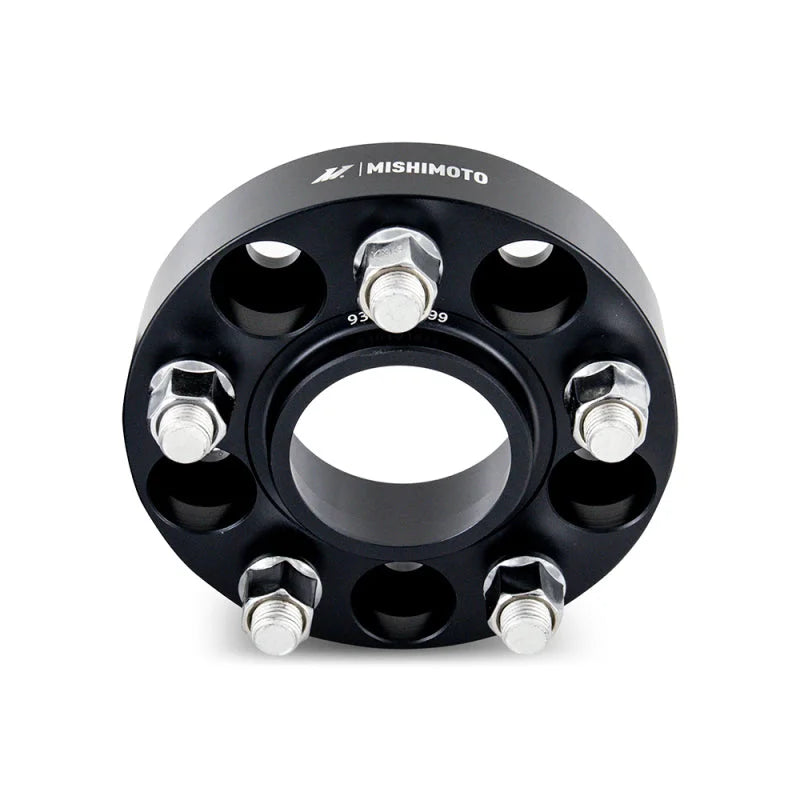 Mishimoto Wheel Spacers - 5x120 - 67.1 - 25 - M14 - Black - Back View