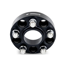 Load image into Gallery viewer, Mishimoto Wheel Spacers - 5x120 - 67.1 - 30 - M14 - Black - Back View