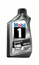 Load image into Gallery viewer, Mobil 1 10w40 Motorcycle Oil Case 6x1 Quart 124245 - Side View