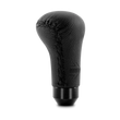 Load image into Gallery viewer, Momo Anatomico Shift Knob - Black Leather, Black Stitching