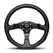 Load image into Gallery viewer, Momo Competition Steering Wheel 350 mm - Black AirLeather/Black Spokes