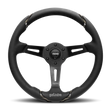 Load image into Gallery viewer, Momo Gotham Steering Wheel 350 mm - Black Leather/Black Spokes