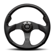 Load image into Gallery viewer, Momo Jet Steering Wheel 350 mm -  Black AirLeather/Black Spokes