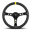 Load image into Gallery viewer, Momo MOD07 Steering Wheel 350 mm -  Black Leather/Black Spokes/1 Stripe