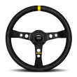 Load image into Gallery viewer, Momo MOD07 Steering Wheel 350 mm -  Black Suede/Black Spokes/1 Stripe