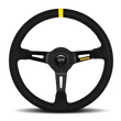 Load image into Gallery viewer, Momo MOD08 Steering Wheel 350 mm -  Black Suede/Black Spokes/1 Stripe