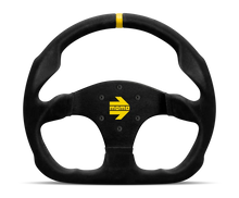 Load image into Gallery viewer, Momo MOD30 Steering Wheel 320 mm -  Black Suede/Black Spokes/1 Stripe