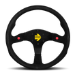 Load image into Gallery viewer, Momo MOD80 Steering Wheel 350 mm -  Black Suede/Black Spokes