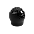 Load image into Gallery viewer, Momo Nero Shift Knob - Black Leather, Black Chrome Insert, with Reverse Lockout