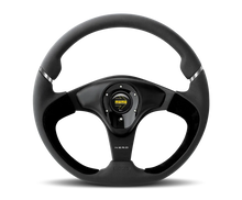 Load image into Gallery viewer, Momo Nero Steering Wheel 350 mm - Black Leather/Suede/Black Spokes
