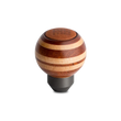 Load image into Gallery viewer, Momo Targa Heritage Shift Knob - Round Wood, Layered Mahogany and Beechwood, Leather Insert Top
