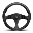 Load image into Gallery viewer, Momo Team Steering Wheel 300 mm - 4 Black Leather/Black Spokes