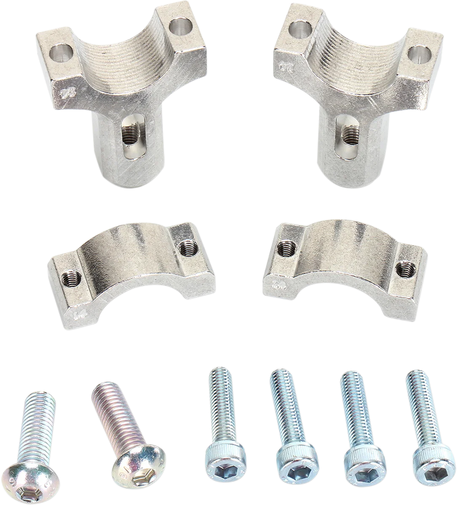 Moose Offroad 1-1/8" Mount Clamps for Aluminum Handguards - Silver 50-014S - Main Product View