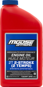 Moose Offroad 2-Stroke Synthetic Engine Oil - 1 US quart 219383 - Main Product View