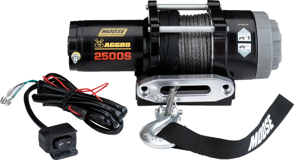 Moose Offroad 2500 lb Winch - Synthetic Rope - 50' 104307 - Main Product View