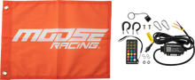 Load image into Gallery viewer, Moose Offroad 3' Whip Light - RGB - Black - Chase SB-CHSBTR-131PU - Back View