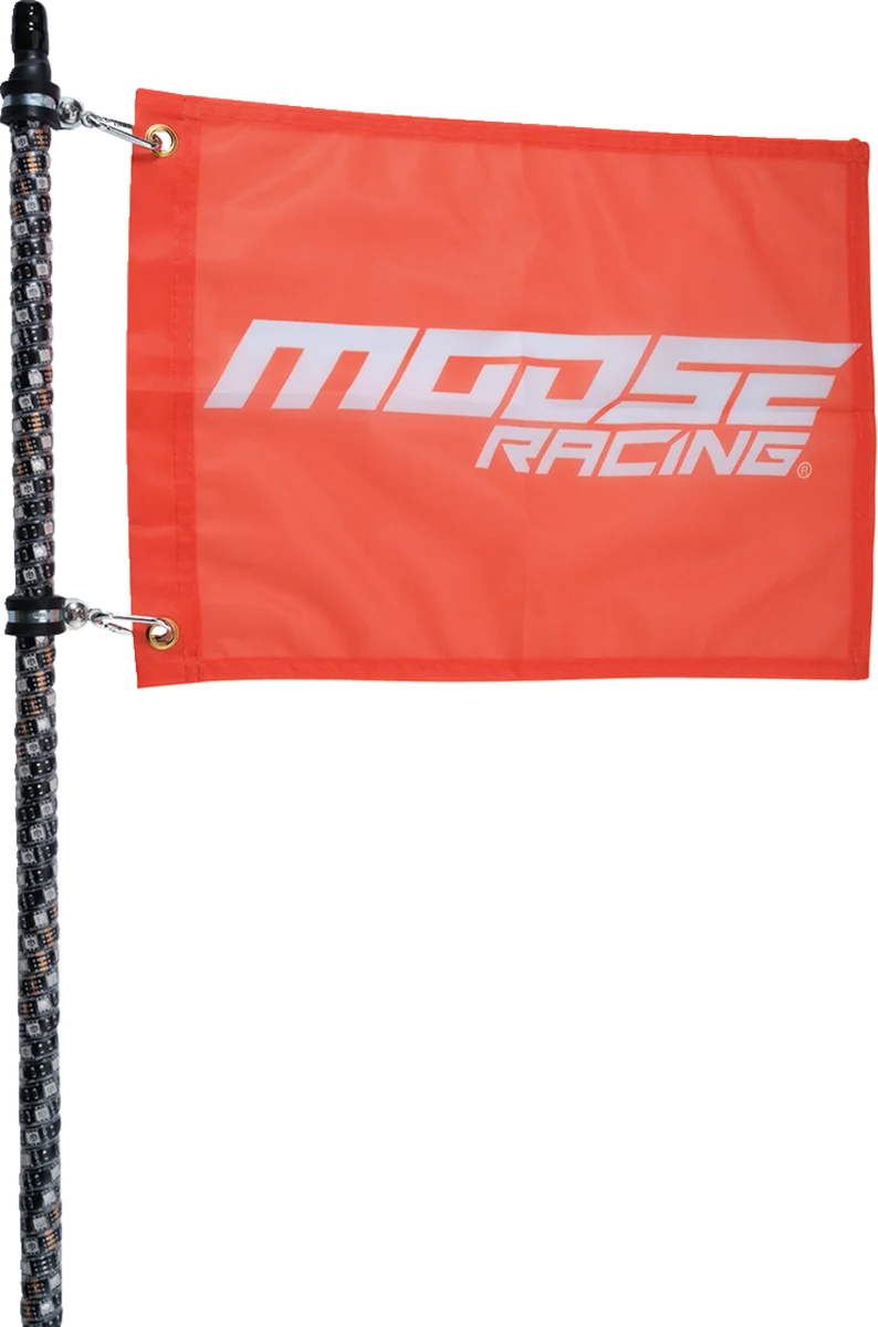 Moose Offroad 3' Whip Light - RGB - Black SB-RGBBT-131-PU - Side View