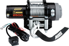 Load image into Gallery viewer, Moose Offroad 3500 lb Winch - Synthetic Rope - 50' 104309 - Side View