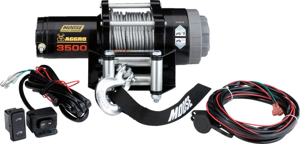 Moose Offroad 3500 lb Winch - Wire Rope - 50' 104308 - Main Product View