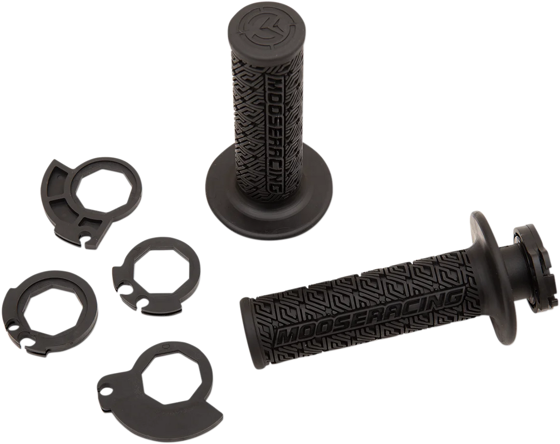 Moose Offroad 36 Series Lock-On Grips - Black/Gold B36MRB-D - Back View