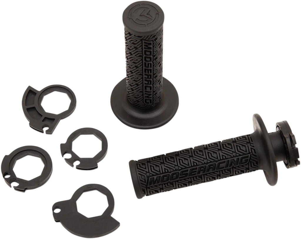 Moose Offroad 36 Series Lock-On Grips - Black/Gold B36MRB-D - Back View
