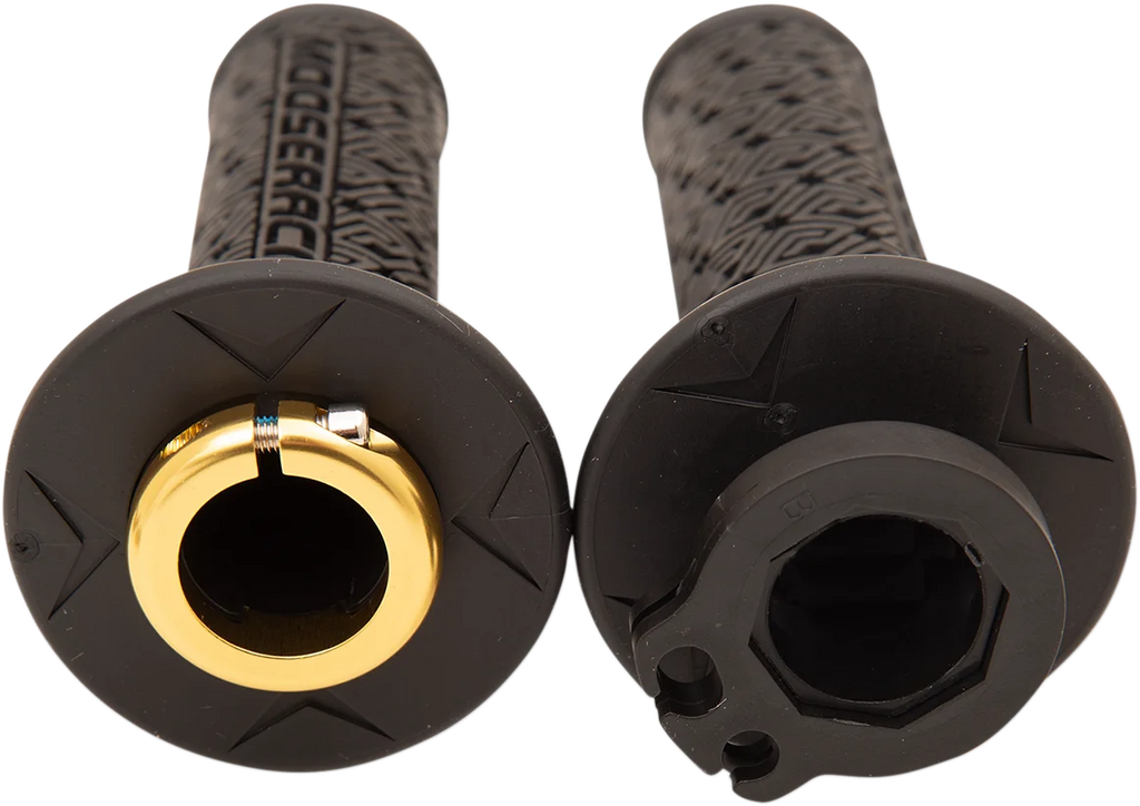 Moose Offroad 36 Series Lock-On Grips - Black/Gold B36MRB-D - Installation View