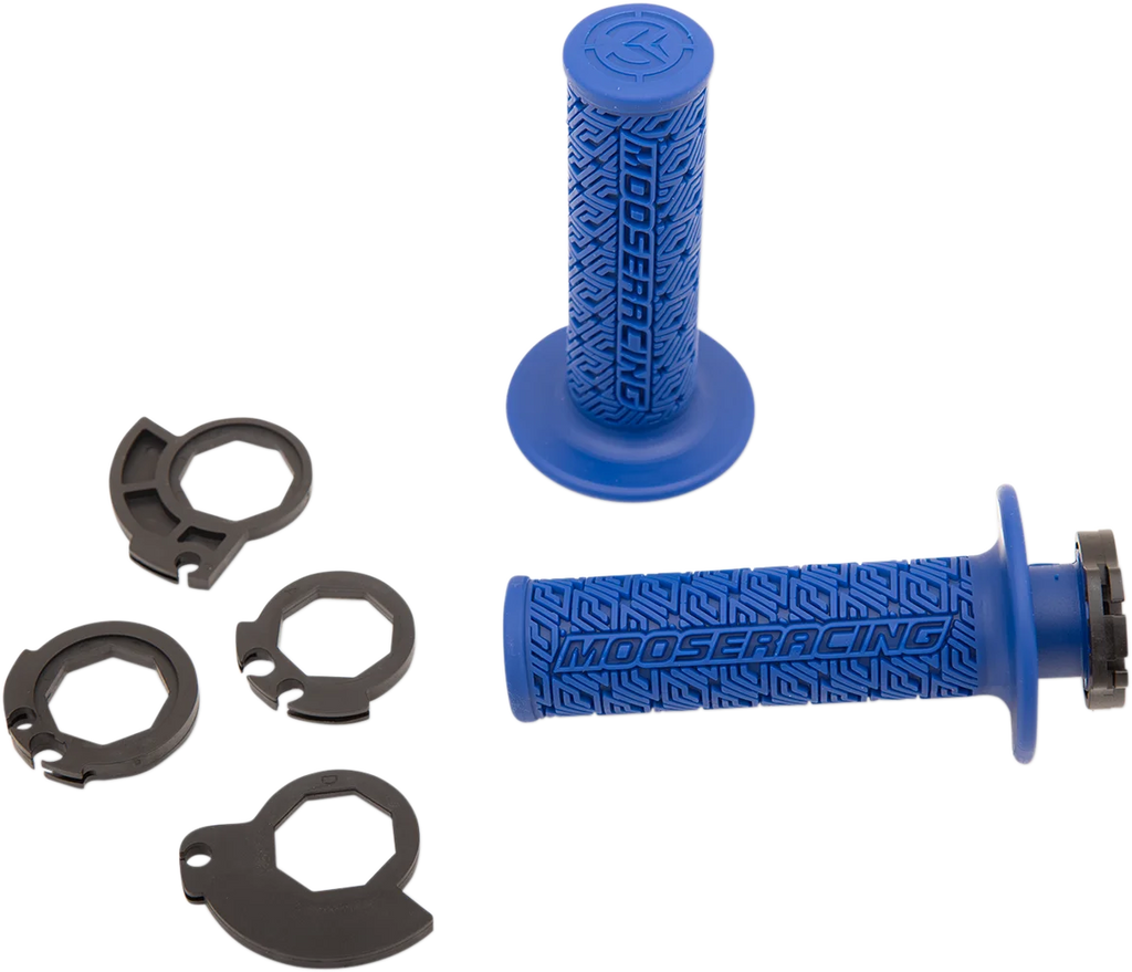 Moose Offroad 36 Series Lock-On Grips - Blue/Black B36MRU-B - Side View