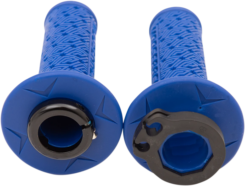 Moose Offroad 36 Series Lock-On Grips - Blue/Black B36MRU-B - Back View