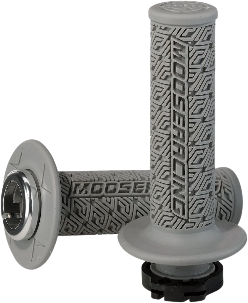 Moose Offroad 36 Series Lock-On Grips - Gray/Silver B36MRG-S - Main Product View
