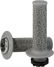 Load image into Gallery viewer, Moose Offroad 36 Series Lock-On Grips - Gray/Silver B36MRG-S - Main Product View