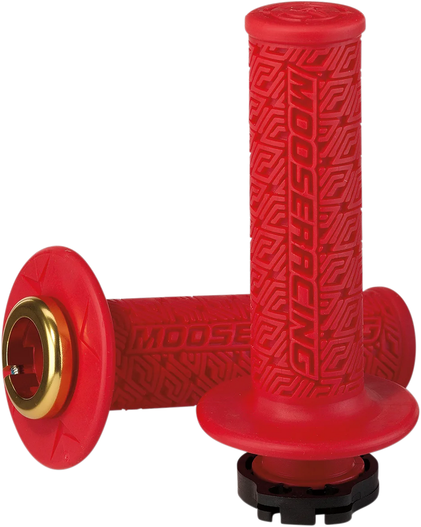 Moose Offroad 36 Series Lock-On Grips - Red/Gold B36MRR-D - Main Product View