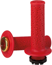 Load image into Gallery viewer, Moose Offroad 36 Series Lock-On Grips - Red/Gold B36MRR-D - Main Product View
