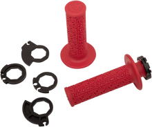 Load image into Gallery viewer, Moose Offroad 36 Series Lock-On Grips - Red/Gold B36MRR-D - Side View