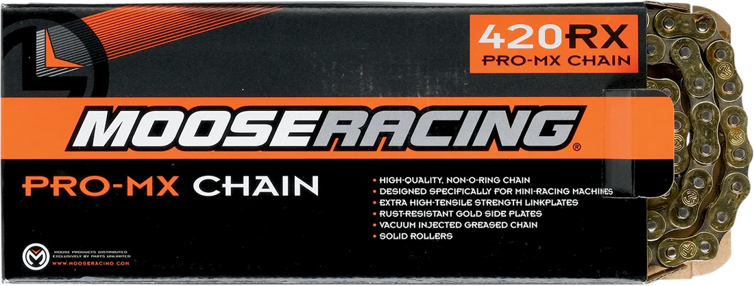 Moose Offroad 420 RXP - Pro-MX Drive Chain - 116 Links - Gold M576-00-116 - Side View