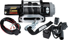 Load image into Gallery viewer, Moose Offroad 4500 lb Winch - Synthetic Rope - 50' 104311 - Main Product View