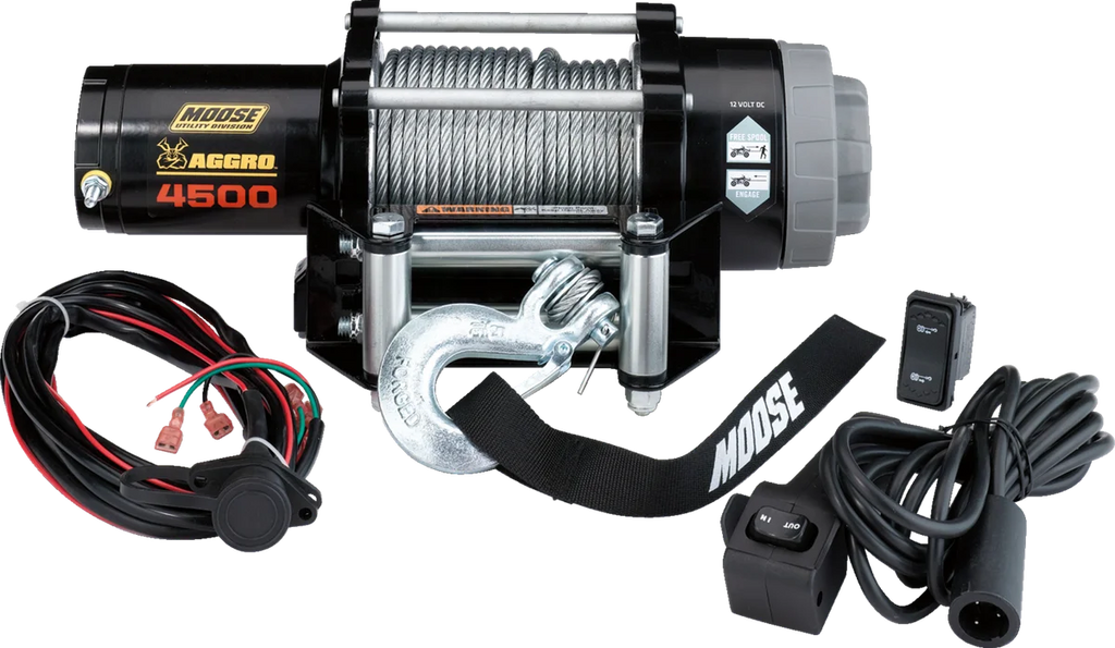 Moose Offroad 4500 lb Winch - Wire Rope - 50' 104310 - Main Product View