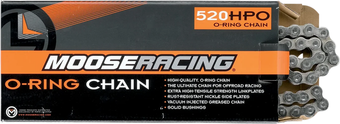 Moose Offroad 520 HPO - O-Ring Drive Chain - 112 Links M573-00-112 - Side View