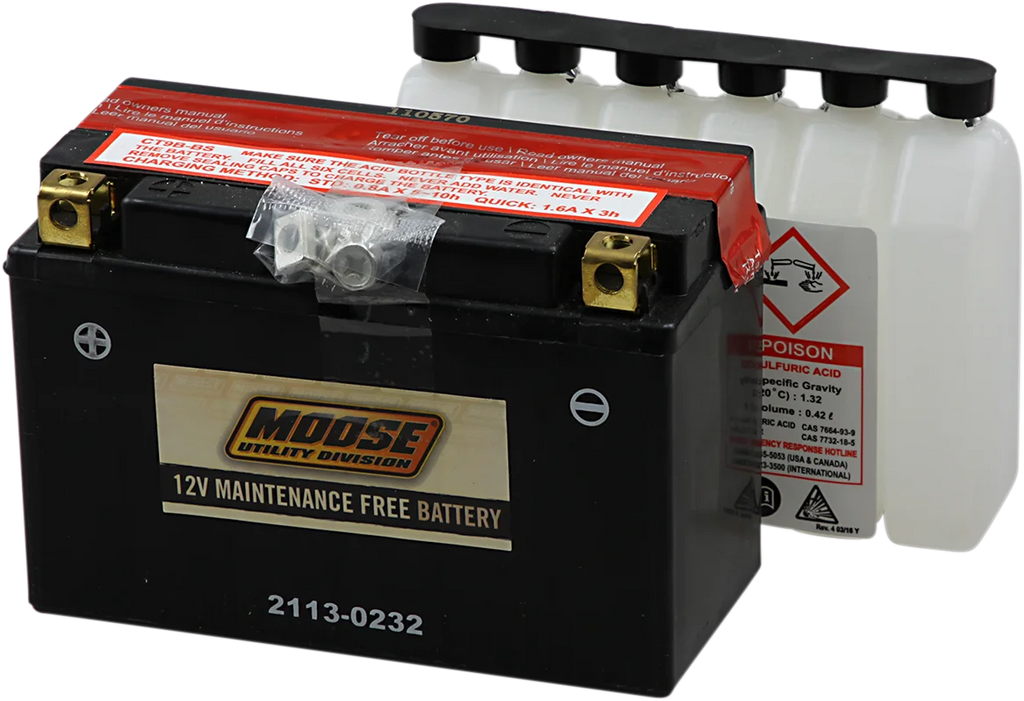 Moose Offroad AGM Battery - YT9B-BS MT9B-BS - Main Product View