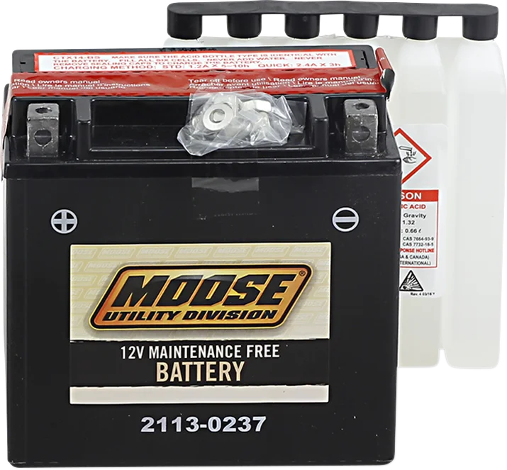 Moose Offroad AGM Battery - YTX14-BS MTX14-BS - Main Product View