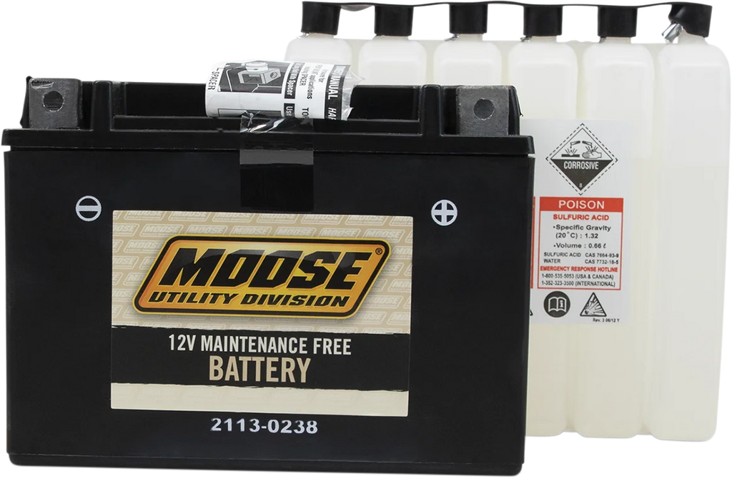 Moose Offroad AGM Battery - YTX15L-BS MTX15L-BS - Main Product View