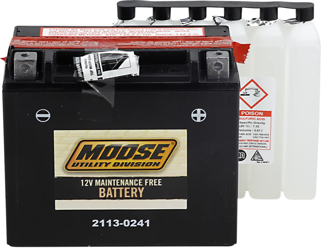 Moose Offroad AGM Battery - YTX20HL-BS MTX20HL-BS - Main Product View