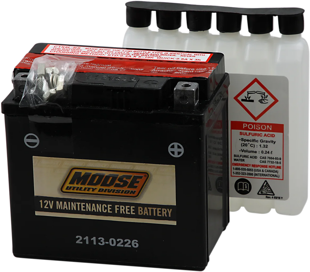 Moose Offroad AGM Battery - YTX5L-BS MTX5L-BS - Main Product View