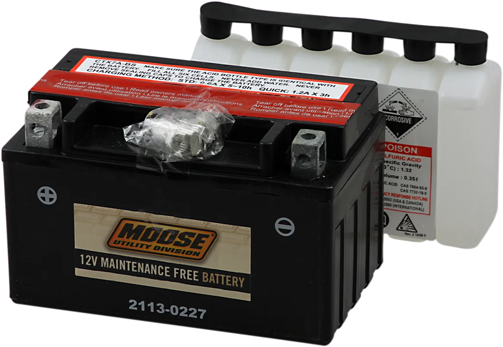 Moose Offroad AGM Battery - YTX7A-BS MTX7A-BS - Main Product View