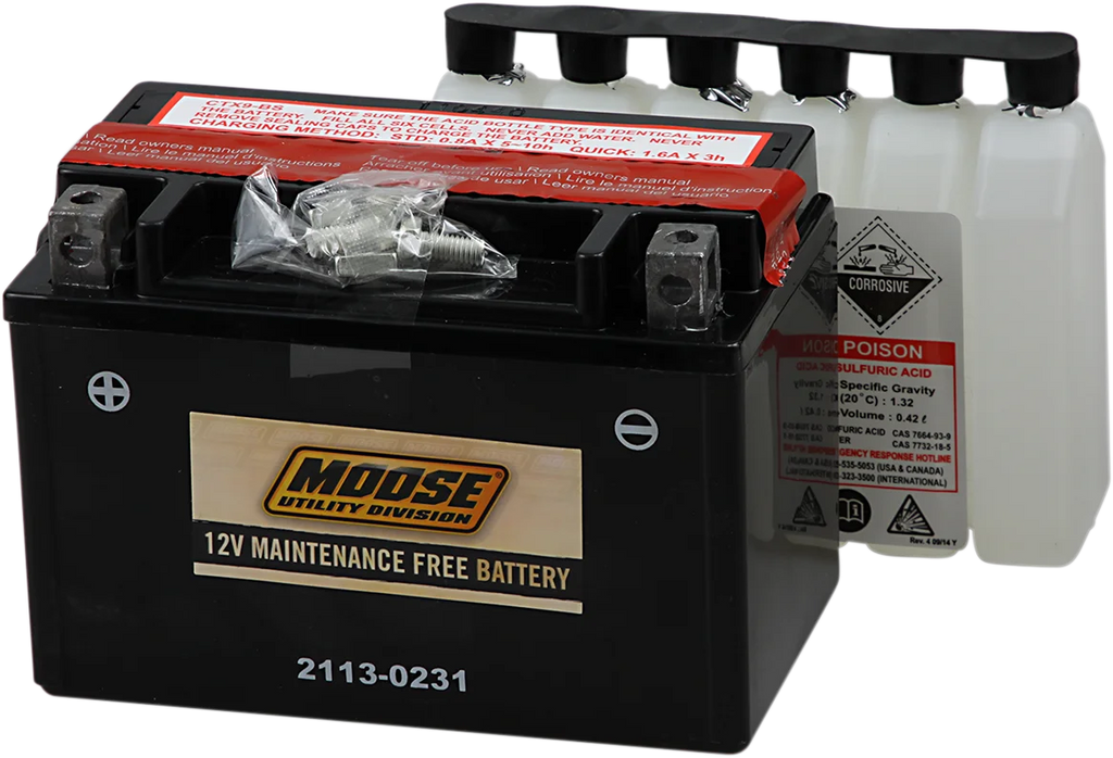 Moose Offroad AGM Battery - YTX9-BS MTX9-BS - Main Product View