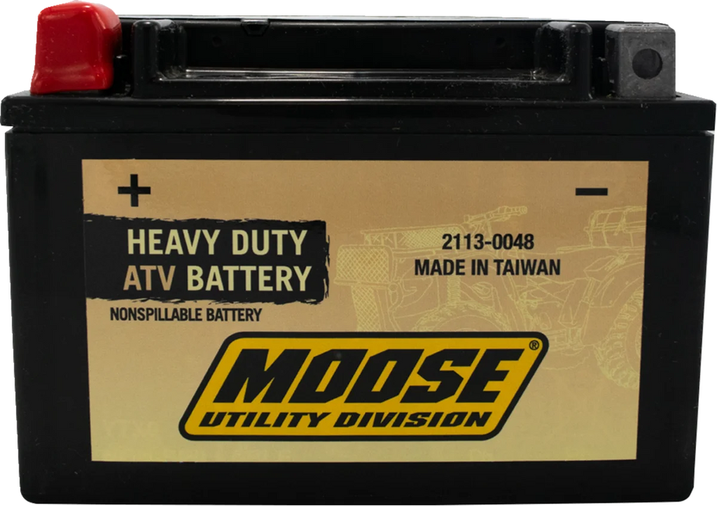 Moose Offroad AGM Battery - YTX9 MOOM729BS - Side View