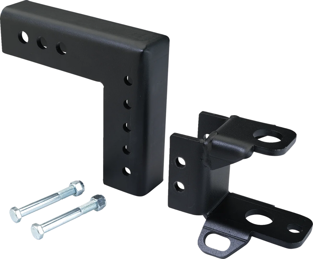 Moose Offroad Adjustable Drop Hitch - 2" 1326PF - Side View