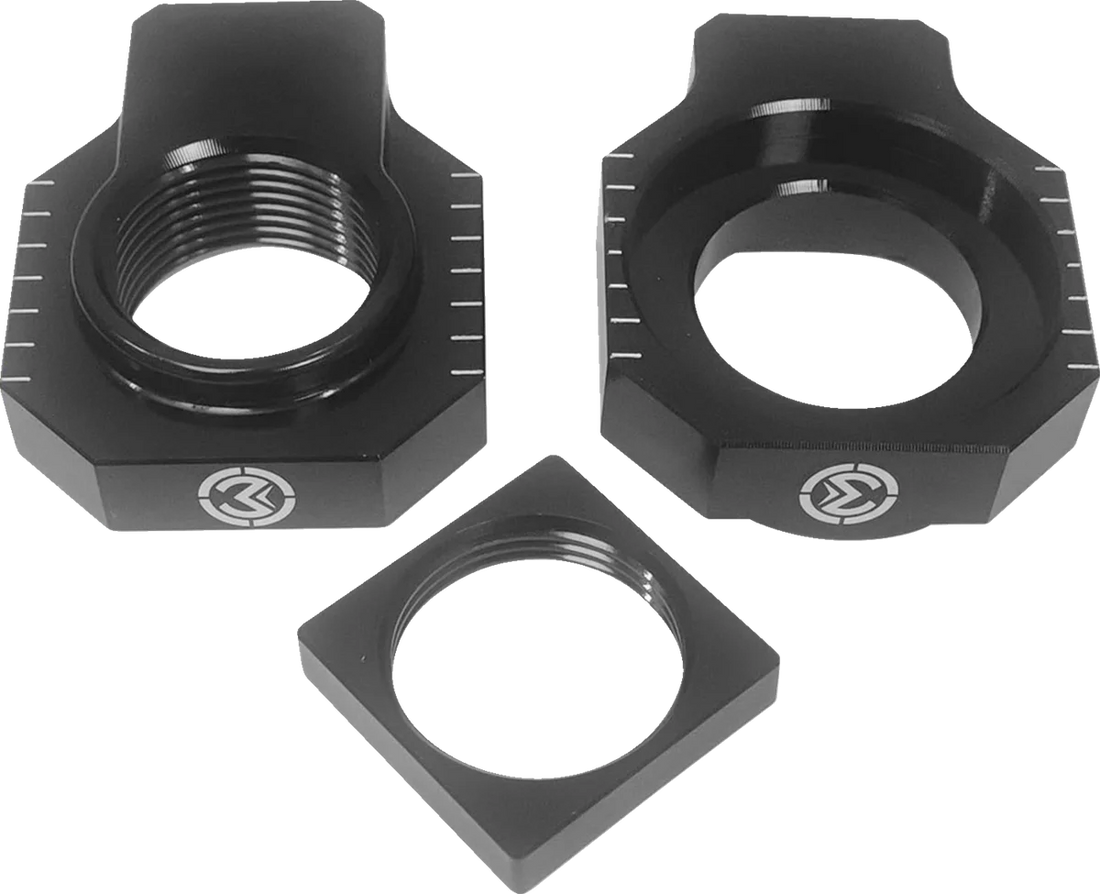 Moose Offroad Adjuster Kit - Swingarm/Axle Block - Gas Gas/Husqvarna/KTM W16-5603B - Side View