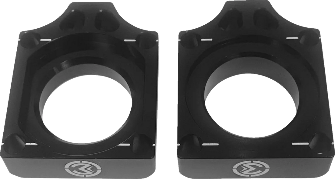 Moose Offroad Adjuster Kit - Swingarm/Axle Block - Kawasaki W16-2602B - Side View